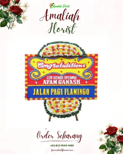 Bunga Papan Congratulation di Pringgacala